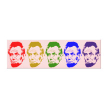 RegnbågeAbe Lincolns sträckt kanvastryck