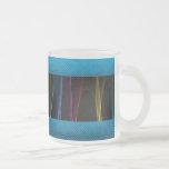 Regnbågebåge- och blåttGrunge Kaffe Muggar