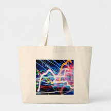 Regnbågeblixt Tote Bags