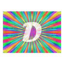 RegnbågebristningsMonogram D Personliga Tillkännagivanden