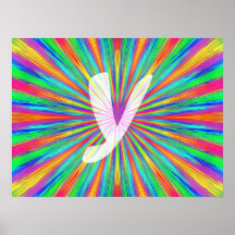 RegnbågebristningsMonogram Y Posters
