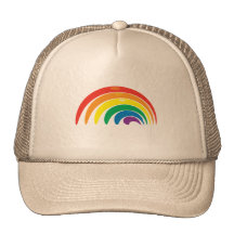 Regnbågefärger Trucker Kepsar