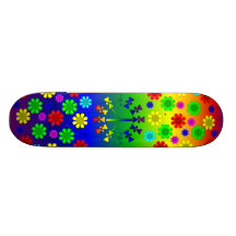 Regnbågefredsteckenspiral Anpassningsbara Skateboard