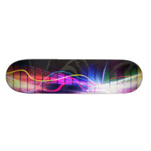 Regnbågemusikalen vinkar bildar skate decks