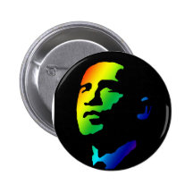 Regnbågen Obama knäppas Pins