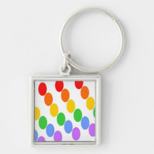 Regnbågen pricker Keychain Nyckelringar