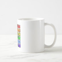 Regnbågenorrman Kaffe Muggar