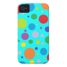 Regnbågepolkaen pricker fodral för iPhone 4 Case-Mate iPhone 4 Skal