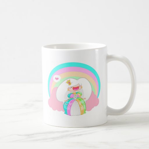 Regnbågeprincessen Kaffe Mugg