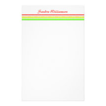 regnbågerandar anpassade brevpapper