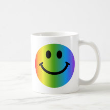 RegnbågeSmiley Kaffe Kopp