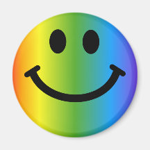 RegnbågeSmiley Kylskåpmagneter