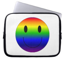 RegnbågeSmiley Laptopfodral