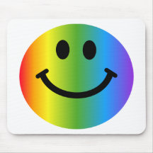 RegnbågeSmiley Musmattor