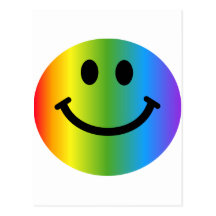 RegnbågeSmiley Vykort