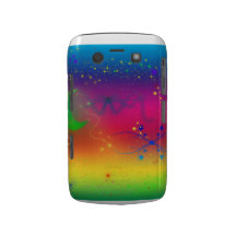 Regnbågestjärnor och virvlar runt blackberry boldf Case-Mate blackberry fodral