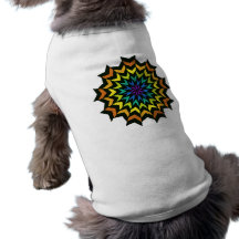 Regnbågetryckvåg! Geometrisk design Djur Tee Shirt