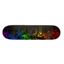 Regnbågevektor Skateboard Deck