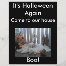 Reklamblad för halloween fest full färg flygblad
