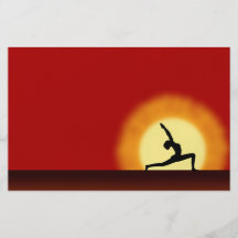 Reklamblad för YogasoluppgångSilhouette Custom Flyer