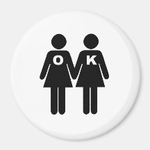 reko ATT VARA GLAD (lesbisken) Kylskåps Magneter