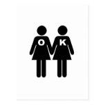 reko ATT VARA GLAD (lesbisken) Vykort