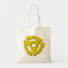 Rekord- adapter 45 tote bags