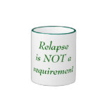 Relapseis INTE arequirement Kaffe Mugg