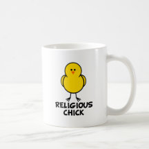 Religiös chick kaffe kopp