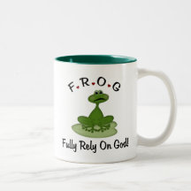 Rely fullständigt på gud kaffe koppar