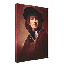 Rembrandt Harmenszoon skåpbil Rijn - porträtt Canvastryck