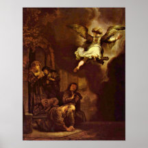 Rembrandt Van Rijn - ängelRaphaelen Posters