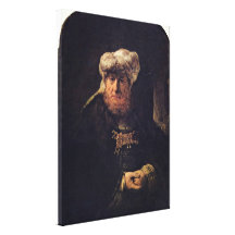 Rembrandt Van Rijn - den leprous kungen Uzziah Kanvastryck