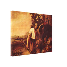 Rembrandt Van Rijn - parabel av skatten Kanvasduk Med Gallerikvalitet