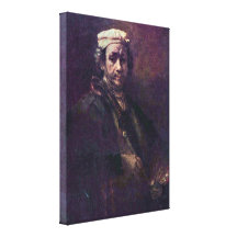Rembrandt Van Rijn - porträtt som aposteln Paul Canvastryck