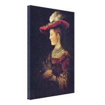 Rembrandt Van Rijn - Saskia skåpbil Uylenburch Canvastryck