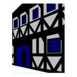Renaissancehuset - grå färg vykort
