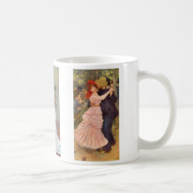 Renoir - dans i staden, landet och Bougivalen Kaffe Koppar