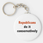 Republikaner gör det conservatively Keychain Nyckelring