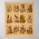 Resa av ett slav- av James mer full drottning 1863 Affischer