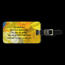 Resa blommor för påskliljan för våren för bagagemä luggage tags