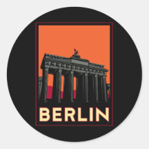 reser den retro berlin tysklanda oktoberfestart dé rund klistermärke