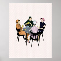 Retro 50-talkortspel posters
