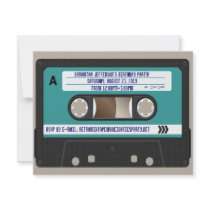 Retro 80-talkassett personifierade Mixtape Tillkännagivande
