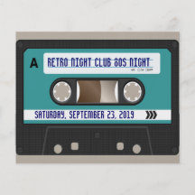 Retro 80-talkassettMixtape personlig Personliga Flygblad
