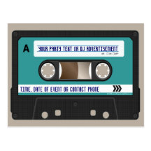 Retro 80-talkassettMixtape personlig Vykort