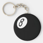 Retro 8-Ball Nyckelring