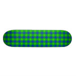 Retro abstrakt för blått och för grönt skate deck