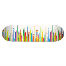 Retro abstrakt skateboard