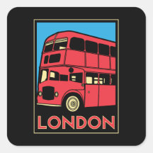 retro affisch för london westminster england art d klistermärken